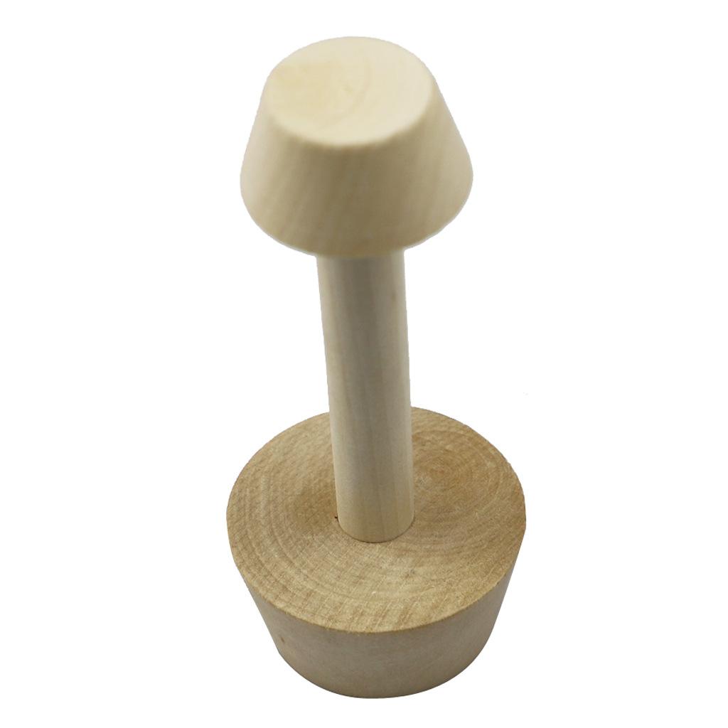 Kitchen Gadgets Wood Egg Tart Pusher Double Side Tart Tamper Kitchen Tools