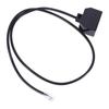 4P4C Standard 2 Female To 1 Male Telephone Line Cords Line Extension Cable Splitter Cord