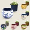 3D Puzzle Planter DIY Flower Pot Interlocking Puzzle Pieces Succulents Planter for Home Office Desk Decor Indoor Cactus
