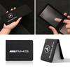 1Pcs Leather Credit Card Case Car Driving Documents Protective Case For Mercedes Benz AMG A D G Class GLA GLB W124 W176 C260 C300