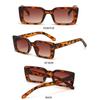Women's Fashion Beach/Travel Gradient Square Sunglasses Shades Rectangle Leopard Sun Glasses