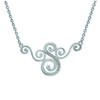 [H6255] - Silver Necklace 'Goddess' Silver White (rhodium-plated) - 35x20 Mm