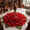 3D Flower Absorbent Floor Mat Large Flower Area Rug Non-Slip Bathroom Rug Bedroom
