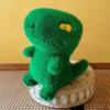 26CM Cute Little Green Dinosaur Plush Toy Short Hair Soft Funny Four Eyes Dinosaur Baby To Children's Birthday Christmas Gift