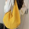 Casual Large-capacity Cotton Thread Woven Bag New Hollow Woven Bag Lazy Wind Shoulder Bag Vacation Beach Bag Women's Bag