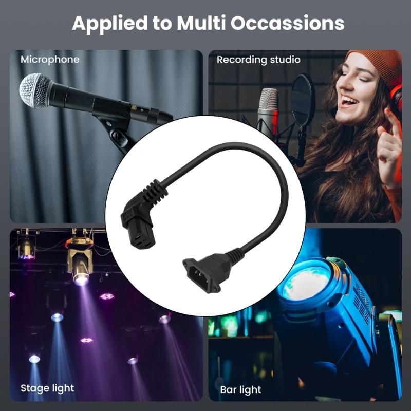 Удлинитель IEC320 C14 - C13 C14 с отверстиями для винтов C13 гнездо - C14 вилка угловой вверх/вниз/влево/вправо шнур питания