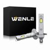 WENLE Ultra Compact H1 LED Lamp White 6500K Vehicle Inspection Compatible for DC12V Vehicles Bright 10000LM 26W Fanless Fog H1 Short Bulb for Left and
