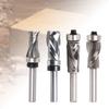 Solid Carbide Compression Flush Trim Router Bit 1/4 Inch Shank Top Bearing Spiral Pattern/Plunge Flush Trim Router Bit
