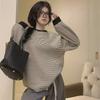 Women's Striped Loose-Fit Pullover Sweater - 2024 Autumn Casual Trend