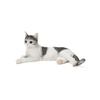 Ubia Sitting Tabby and White Cat, 38 X 23 X 17 Cm, Doll Figurine, Animal Ornament, Garden Decoration, Cat, H22183-16