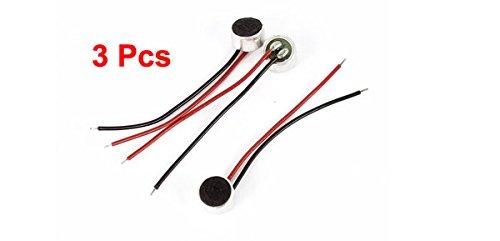 Uxcell Electret Condenser Microphone Long Wire Rohon Cartridge 3 Pieces 3.2mm 6mmx3.5mm