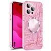 Case for iPhone 15 Pro - Translucent Pink - Shockproof - Ultra Slim - Fast Charging - Tempered Glass