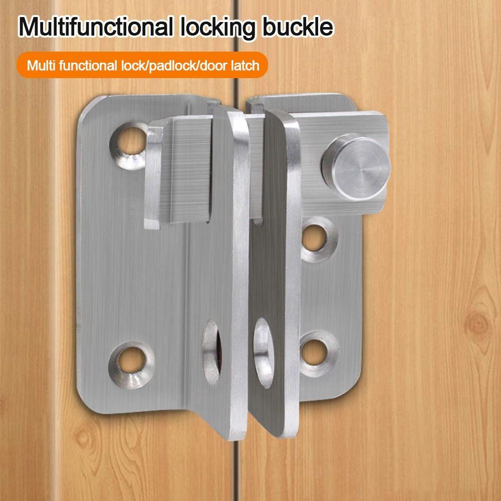 Anti-theft Sliding Door Lock Bolts Padlock Clasp Gate Safety Lock Useful Door Latch Home Hardware