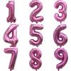 Pink Aluminum Film Balloon 32inch Inflatable Gifts Number Balloons Theme Birthday Party