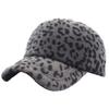 WHITE FANG Leopard Print CA440 Hat, Cap, Animal, Stylish, Brushed, Casual, Men's, Women's, (01 Gray)