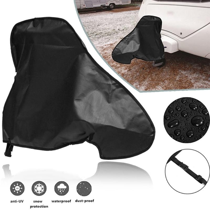 Drawbar Cover, Universal Drawbar Cover Weather Protections PVC Tow Bar Protective Cover for Caravans Motorhome Trailer