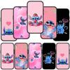 Phone Case for Samsung Galaxy S24 S23 iPhone 15 14 Xiaomi Redmi Note 13 12 11 8 10 9 Pro Max X XR OPPO A15 Huawei Blue Lilo Cartoon Stitch Cover