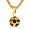 New Ideas Fashionable Gift Sports Product Football Necklace Personalized Cool Gift Accessory With Stainless Steel Chain