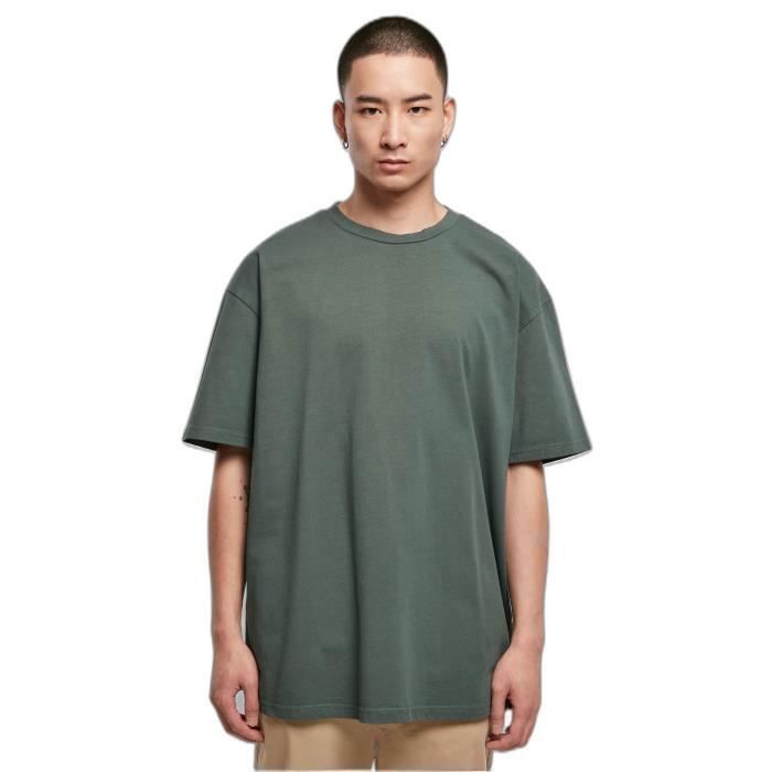 T-shirt Oversize Urban Classics Heavy Garment Dye - Vert Bouteille - S