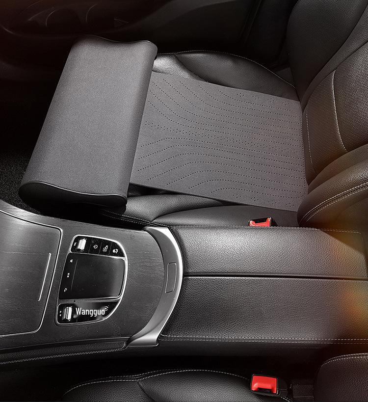 Memory Foam Car Seat Leg Rest: Wear-Resistant Suede Footrest for Pressure Relief