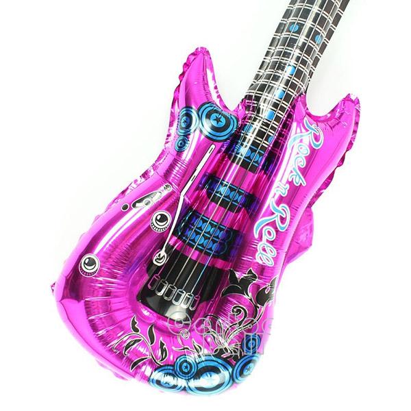 1 шт., день рождения, свадьба, фестиваль, алюминиевая пленка, гитара, воздушный шар, реквизит для вечеринки, надувной стержень