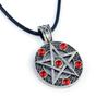 Jewelry, Satan Mark Pentagram Diamond Jewelry Pendant Necklace