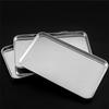 1/4pcs Stainless Steel Serving Tray for BBQ, Roasting, Baking, and Steaming Flat Bottom Plate with Food Storage Container