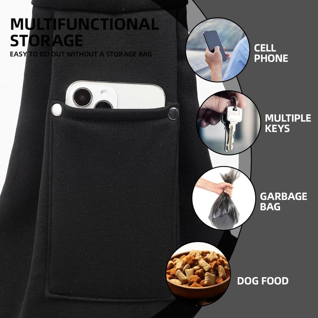 1 шт., слинг-переноска для собак, двусторонний кошелек-переноска для щенков с карманом для хранения для переноски маленьких собак и кошек, дорожные ремни безопасности, ремни безопасности для собак и кошек