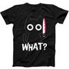 Cat What Murderous Black Cat With Knife Meme Funny Gift Black T Shirt 246