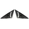 For VW Golf 7 MK7 MK7.5 2013~2019 Car Front Triangle Window Louver Side Shutter Blind Shades Cover Trim Sticker Vent Carbon Auto
