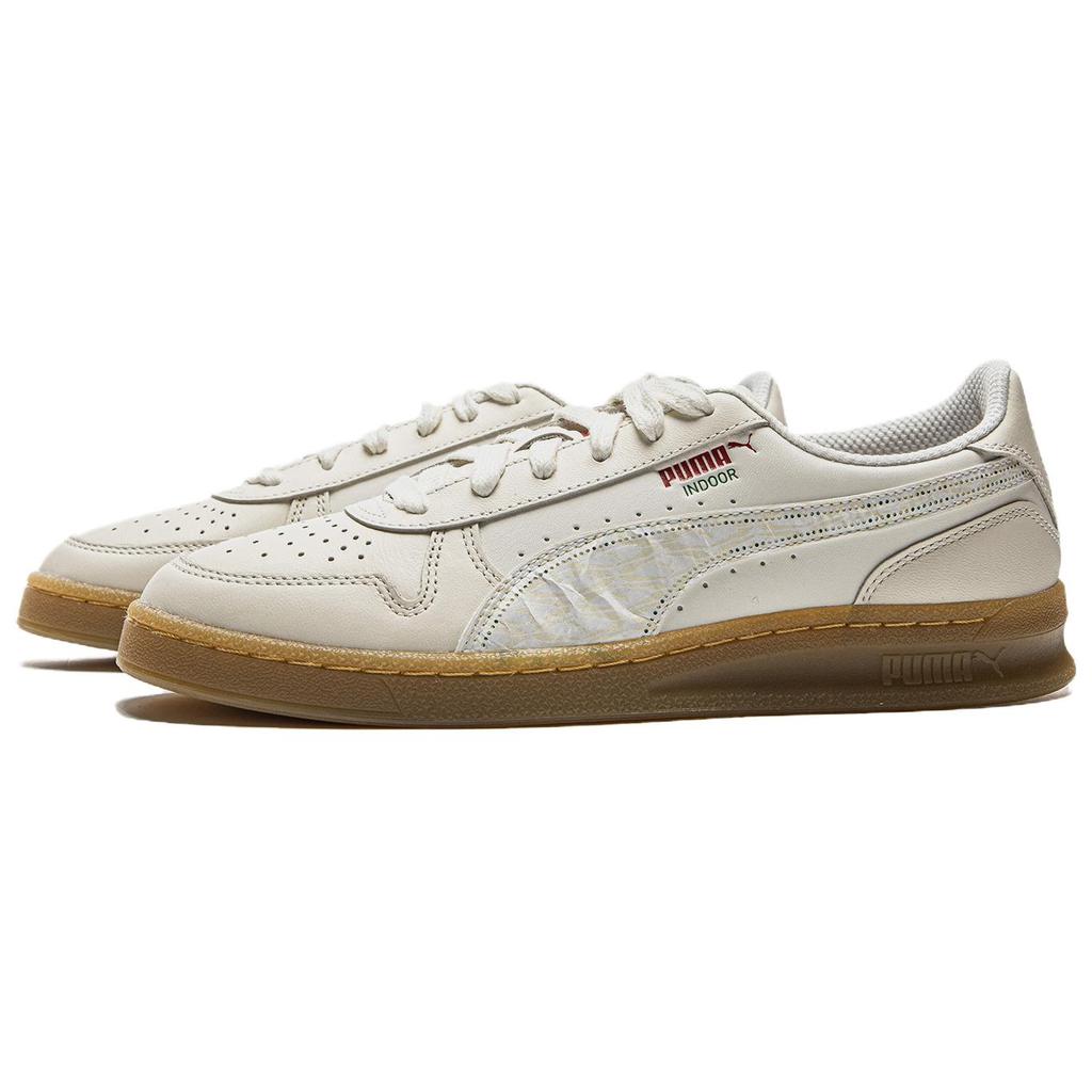 New PUMA Anti Slip Wear Resistant Low Top Skateboard Shoes Men's Ecru 399960-01