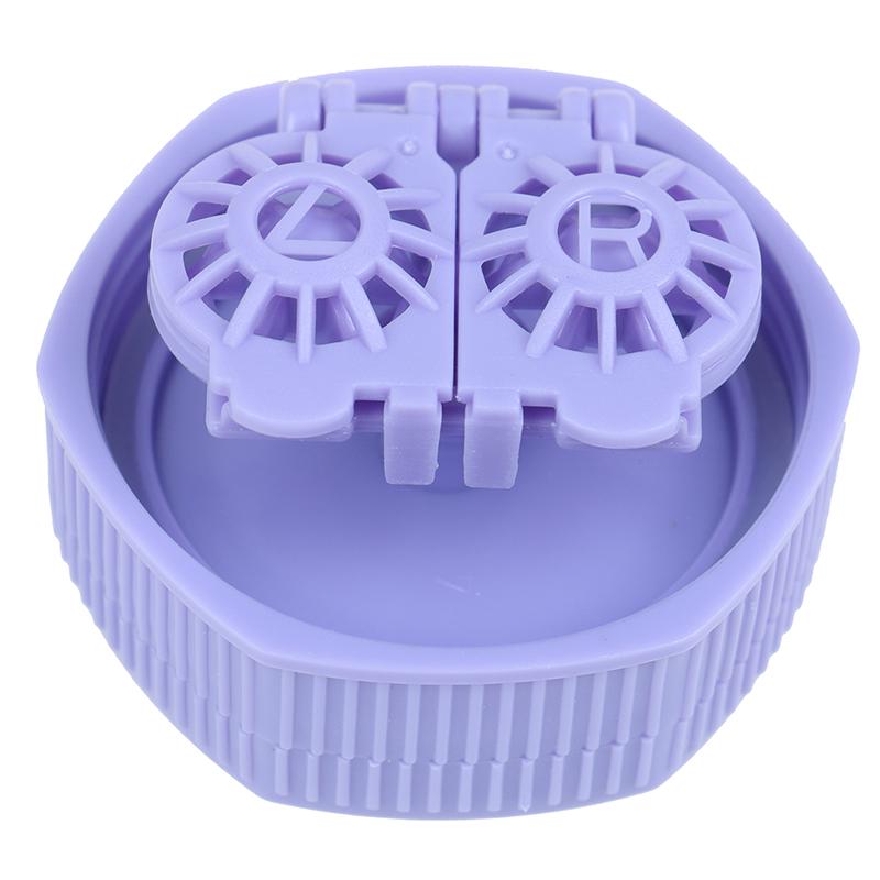 1X Portable Contact Lens Cleaner Case Box Manual Rotation Washer Cleaning Travel
