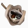 Genuine Leather Women's Bucket Bag Large Capacity Vegetable Top-handle Basket Bag