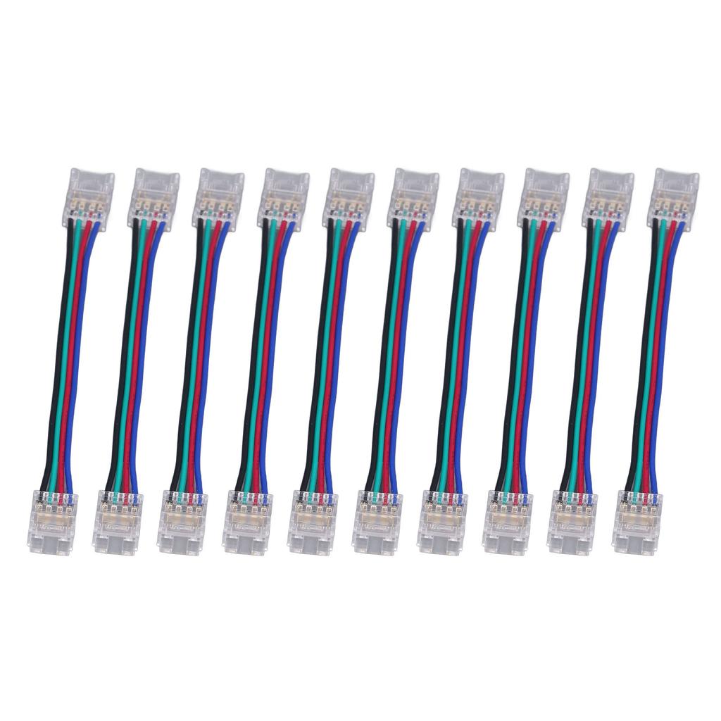 10 шт. комплект соединителей для светодиодной ленты 4Pin 10 мм быстрое соединение с сильной совместимостью светодиодная лента