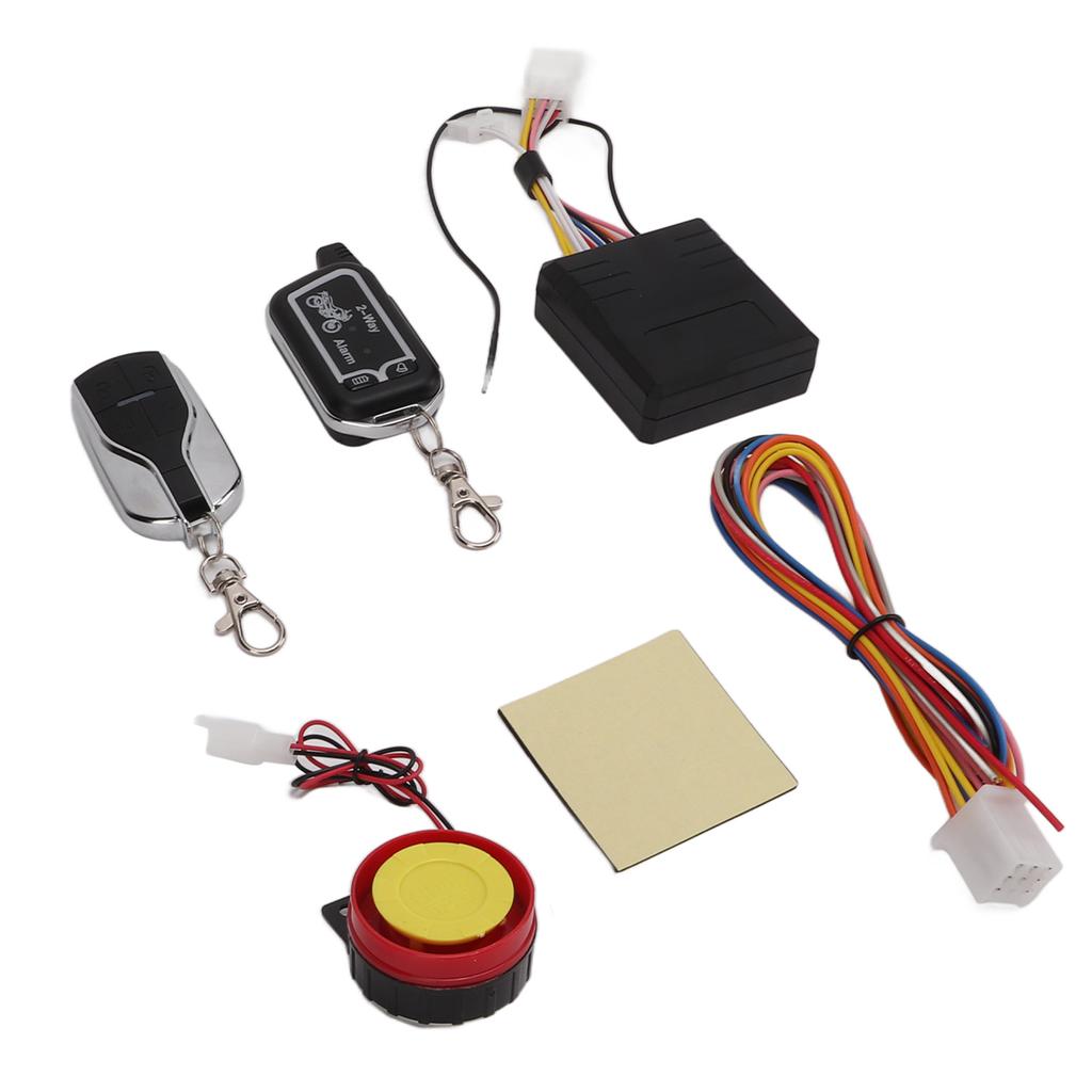 Motorcycle Two Way Alarm System Vibration Sound Alert LCD Remote Control Anti Theft Robbery Energy