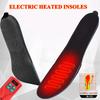 Electric Rechargeable Heated Insoles 2000mah with Remote Control Foot Warmer Shoe Soles for Man Women Winter Skiing Fishing