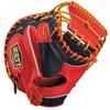 ZETT Pro Status Soft Baseball Mitt for Second and N Small Made In BRCB30962T Catcher's Shortstop, Black/Red (1964N), Size, Japan,