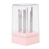 7pcs Nail Polish Removal Bits Set Tungsten Carbide Manicure Grinding Nail Drill Bits with Clear Stor
