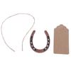 Metal Horseshoe Wedding Gifts Souvenirs Table Centerpieces Kraft Paper Tag
