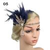Women Beaded Flapper Performance Headwear Elastic Hair Accessories Vintage Masquerade Party Headpiece Cosplay