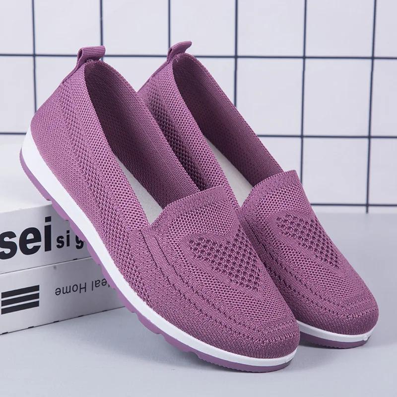 2024 New Autumn Women's Shoes Outdoor Light Anti Slip Shoes Casual Breathable Ladies Flat Comfort Shallow Mouth Canvas Footwear