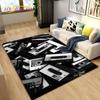 3D Creative Music Cartoon Area Rug Large,Carpet Rug for Living Room Bedroom Sofa Doormat Decoration,kids Play Non-slip Floor Mat