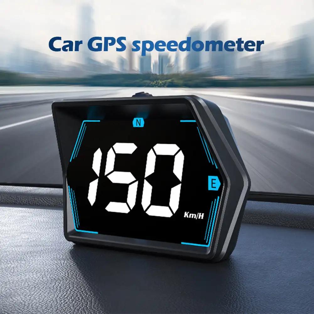 Universal Car HUD Digital GPS Speedometer Head Up Display MPH Overspeed Alarm Multifunctional Speedometer Compass HD Display