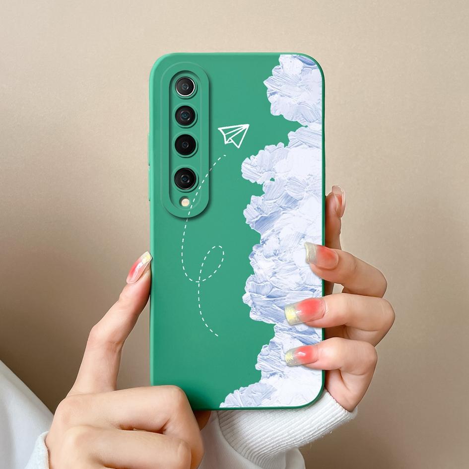 For Xiaomi Mi 10 11 Lite NE 10i 10T 11T 11X Pro Phone Case Cover Small Floral Pattern Shockproof Liquid Soft Silicone Anti Slip For Xiaomi Shell Capas