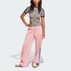 Adidas Originals Adicolor Side Stripe Loose Straight Leg Knit Sports Pants Women Bottoms Pink JP2312