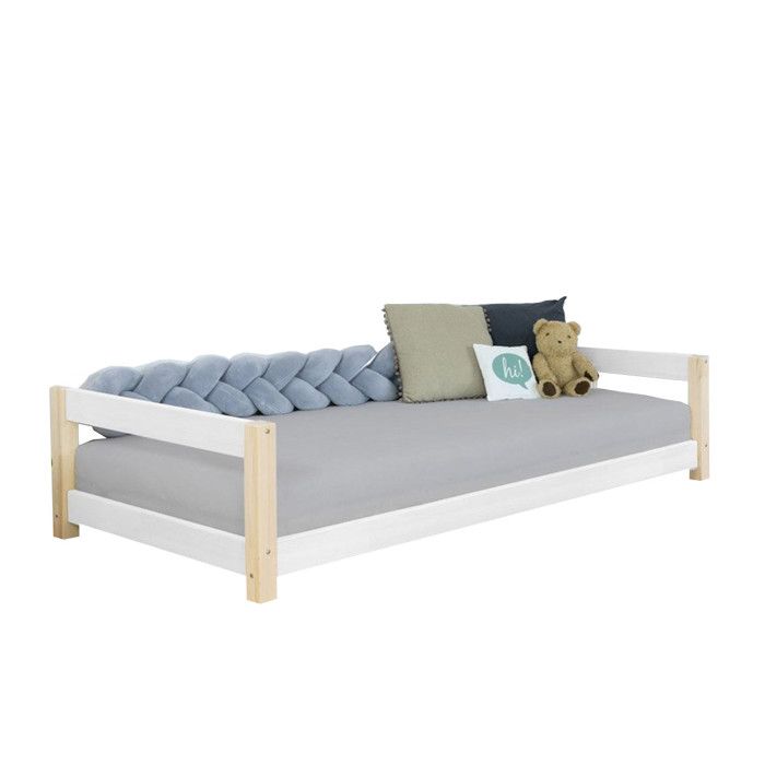 KIDDY Children's Bed 90 X 190 White and Natural