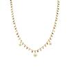 Collier - Luxenter - Huin - Argent 925 - Or Jaune 18k - Cristal Multicolore