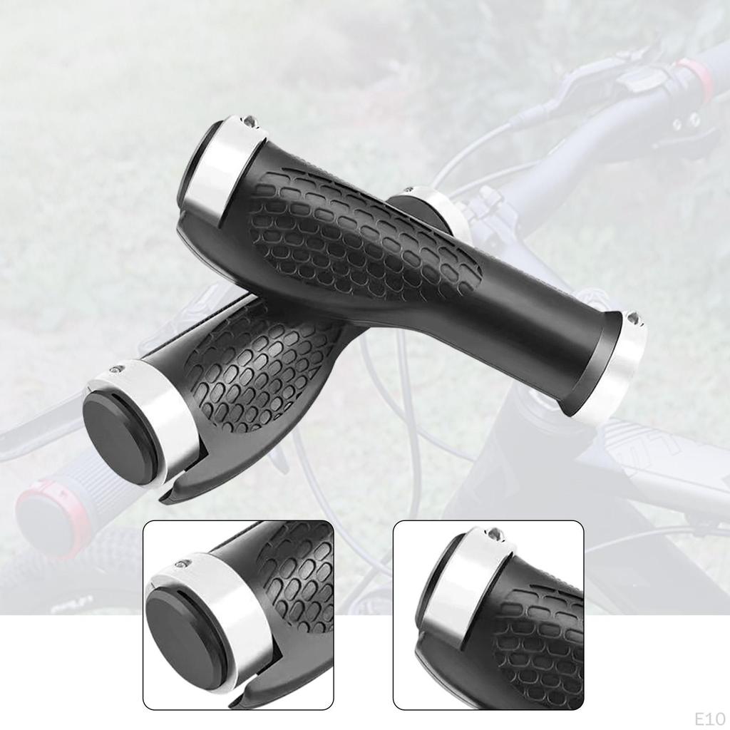 Handlebar Grips Pair Rubber Non Slip Ergonomic Bike Replacement Suitable for Pedal
