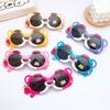 Cartoon Cute Children Polarized Sunglasses Girls Strawberry Bear Sunglasses Children Silicone Sunscreen Sunscreen Glasses