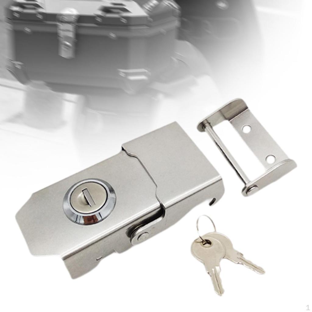 Motorcycle Rear Trunk Lock Stainless Steel Motorbike Accessories Tail